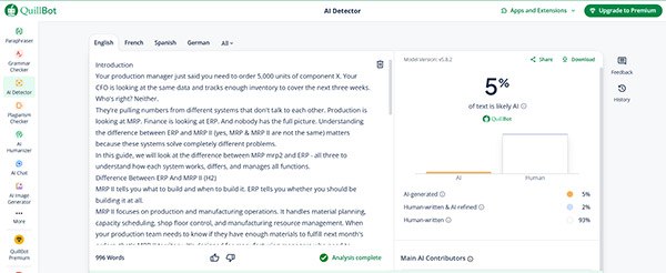 scope of erp project