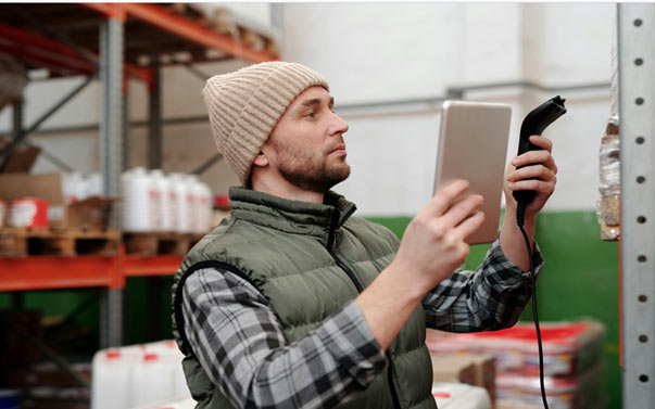 RFID technology to track stock in warehouse using ERP system