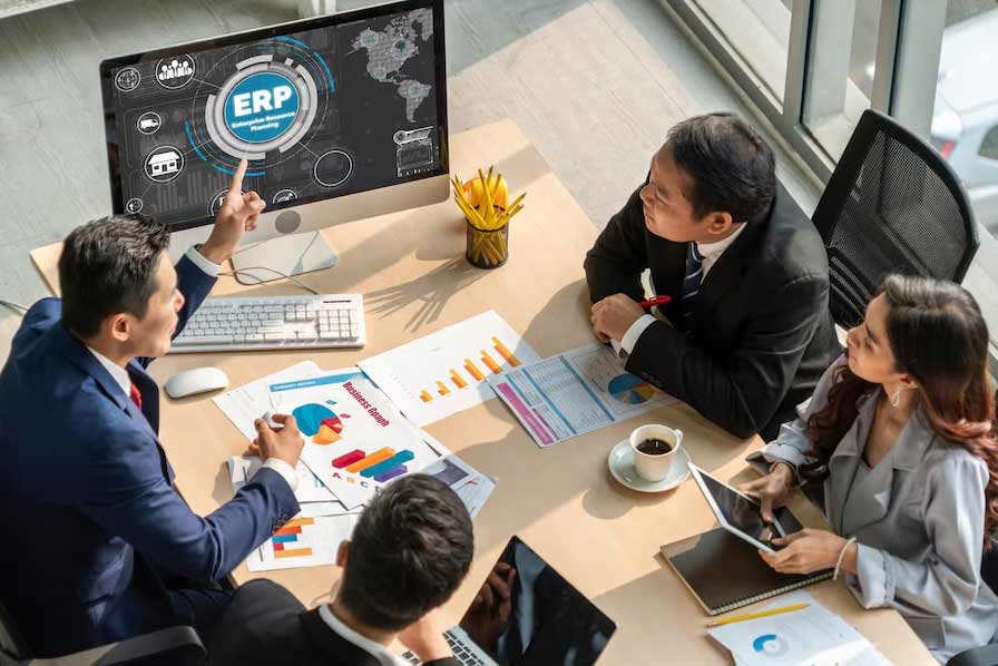 business stakeholders considering different types of ERP packages for their business