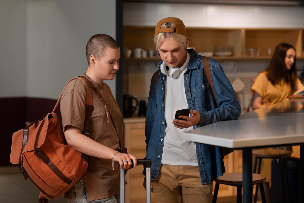 students booking hostel rooms on the hostel management software